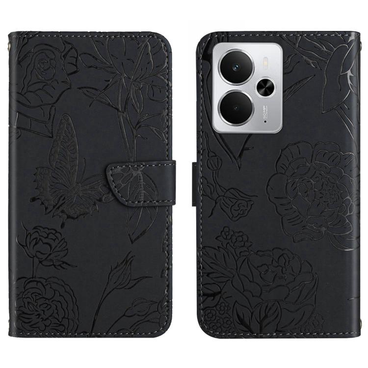 HT03 เคสโทรศัพท์หนังพลิกลายผีเสื้อ Skin Feel Butterfly, For Realme 14 5G Global / P3 5G Global, For Realme P3 Pro 5G Global, For Realme 14 Pro+ 5G, For Realme C75 4G, For Realme 13+ 5G Global, For Realme 13 Pro 5G / 13 Pro+ 5G, For Realme C63 5G       ...