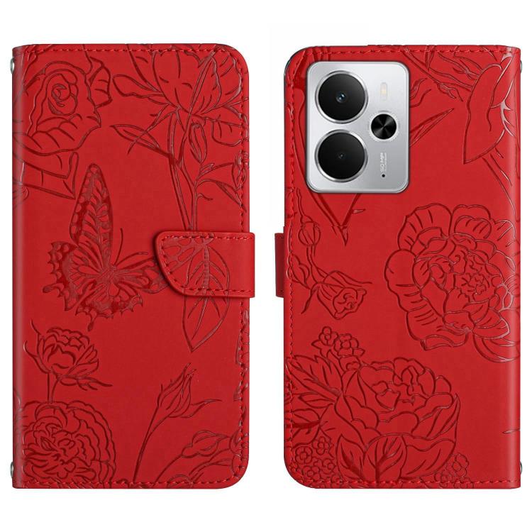 HT03 เคสโทรศัพท์หนังพลิกลายผีเสื้อ Skin Feel Butterfly, For Realme 14 5G Global / P3 5G Global, For Realme P3 Pro 5G Global, For Realme 14 Pro+ 5G, For Realme C75 4G, For Realme 13+ 5G Global, For Realme 13 Pro 5G / 13 Pro+ 5G, For Realme C63 5G       ...
