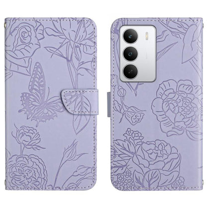 HT03 เคสโทรศัพท์หนังพลิกลายผีเสื้อ Skin Feel Butterfly, For Realme C100 4G, For Realme C83 5G, For Realme 16 Pro+ 5G, For Realme C85 5G, For Realme C85 Pro 4G, For Realme 15T 5G, For Realme 15 5G Global / 15 Pro 5G Global, For Realme C71 4G            ...