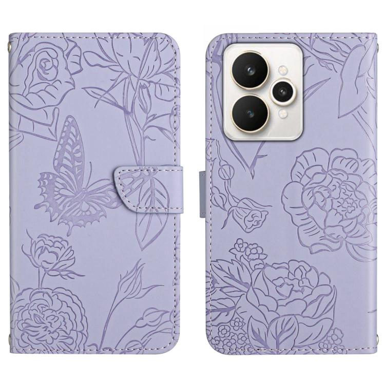 HT03 เคสโทรศัพท์หนังพลิกลายผีเสื้อ Skin Feel Butterfly, For Realme C100 4G, For Realme C83 5G, For Realme 16 Pro+ 5G, For Realme C85 5G, For Realme C85 Pro 4G, For Realme 15T 5G, For Realme 15 5G Global / 15 Pro 5G Global, For Realme C71 4G            ...