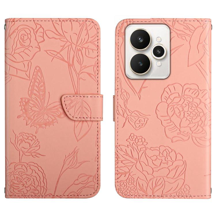 HT03 เคสโทรศัพท์หนังพลิกลายผีเสื้อ Skin Feel Butterfly, For Realme C100 4G, For Realme C83 5G, For Realme 16 Pro+ 5G, For Realme C85 5G, For Realme C85 Pro 4G, For Realme 15T 5G, For Realme 15 5G Global / 15 Pro 5G Global, For Realme C71 4G            ...