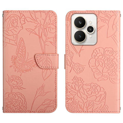 HT03 เคสโทรศัพท์หนังพลิกลายผีเสื้อ Skin Feel Butterfly, For Realme C100 4G, For Realme C83 5G, For Realme 16 Pro+ 5G, For Realme C85 5G, For Realme C85 Pro 4G, For Realme 15T 5G, For Realme 15 5G Global / 15 Pro 5G Global, For Realme C71 4G            ...