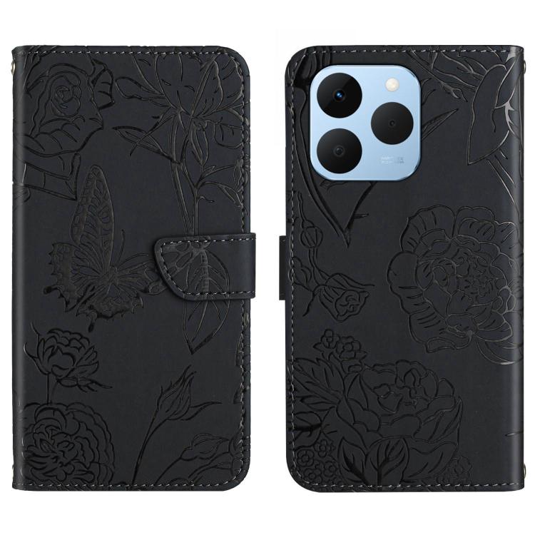 HT03 เคสโทรศัพท์หนังพลิกลายผีเสื้อ Skin Feel Butterfly, For Realme C100 4G, For Realme C83 5G, For Realme 16 Pro+ 5G, For Realme C85 5G, For Realme C85 Pro 4G, For Realme 15T 5G, For Realme 15 5G Global / 15 Pro 5G Global, For Realme C71 4G            ...