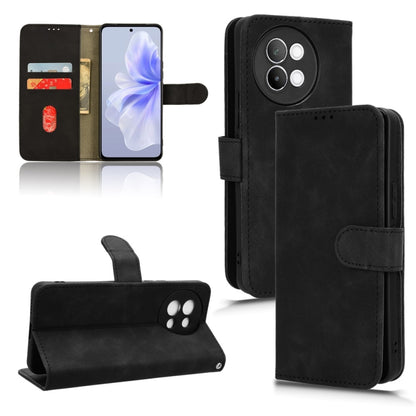 Skin Feel เคสโทรศัพท์หนังแบบแม่เหล็กพลิก, For vivo V30E 5G, For vivo iQOO Z9X, For vivo iQOO Z9, For vivo iQOO Z9 5G Global, For vivo Y03 4G, For vivo S18e, For vivo S18, For vivo X100 Pro, For vivo X100
