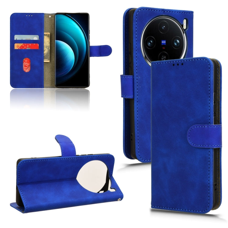Skin Feel เคสโทรศัพท์หนังแบบแม่เหล็กพลิก, For vivo V30E 5G, For vivo iQOO Z9X, For vivo iQOO Z9, For vivo iQOO Z9 5G Global, For vivo Y03 4G, For vivo S18e, For vivo S18, For vivo X100 Pro, For vivo X100
