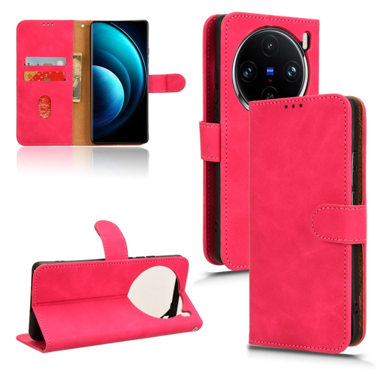 Skin Feel เคสโทรศัพท์หนังแบบแม่เหล็กพลิก, For vivo V30E 5G, For vivo iQOO Z9X, For vivo iQOO Z9, For vivo iQOO Z9 5G Global, For vivo Y03 4G, For vivo S18e, For vivo S18, For vivo X100 Pro, For vivo X100