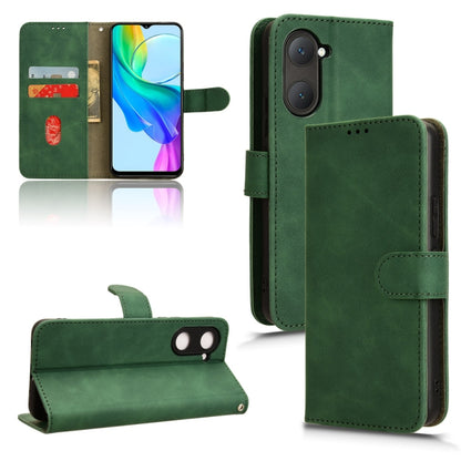 Skin Feel เคสโทรศัพท์หนังแบบแม่เหล็กพลิก, For vivo V30E 5G, For vivo iQOO Z9X, For vivo iQOO Z9, For vivo iQOO Z9 5G Global, For vivo Y03 4G, For vivo S18e, For vivo S18, For vivo X100 Pro, For vivo X100