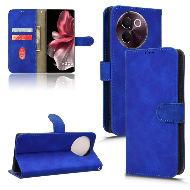 Skin Feel เคสโทรศัพท์หนังแบบแม่เหล็กพลิก, For vivo V30E 5G, For vivo iQOO Z9X, For vivo iQOO Z9, For vivo iQOO Z9 5G Global, For vivo Y03 4G, For vivo S18e, For vivo S18, For vivo X100 Pro, For vivo X100