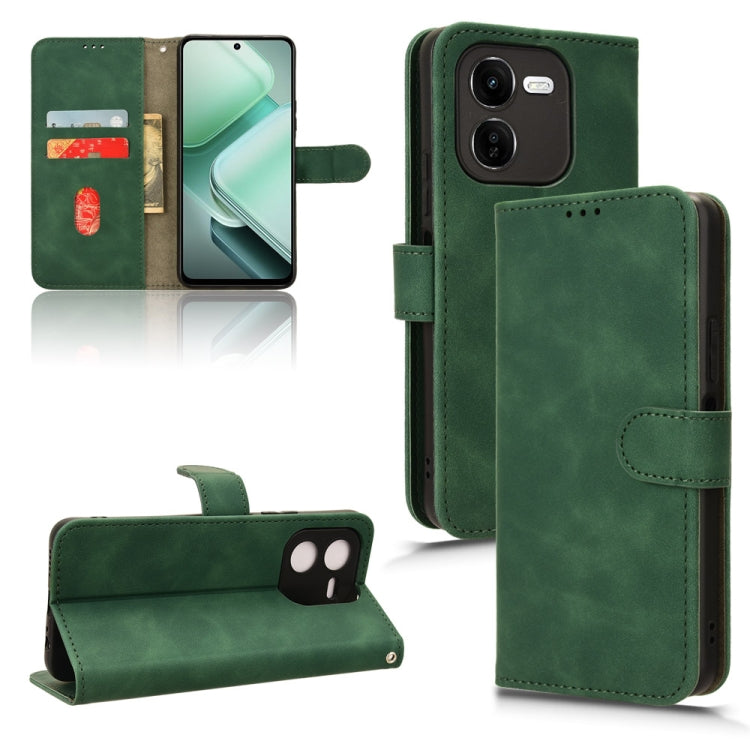 Skin Feel เคสโทรศัพท์หนังแบบแม่เหล็กพลิก, For vivo V30E 5G, For vivo iQOO Z9X, For vivo iQOO Z9, For vivo iQOO Z9 5G Global, For vivo Y03 4G, For vivo S18e, For vivo S18, For vivo X100 Pro, For vivo X100