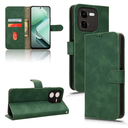 Skin Feel เคสโทรศัพท์หนังแบบแม่เหล็กพลิก, For vivo V30E 5G, For vivo iQOO Z9X, For vivo iQOO Z9, For vivo iQOO Z9 5G Global, For vivo Y03 4G, For vivo S18e, For vivo S18, For vivo X100 Pro, For vivo X100