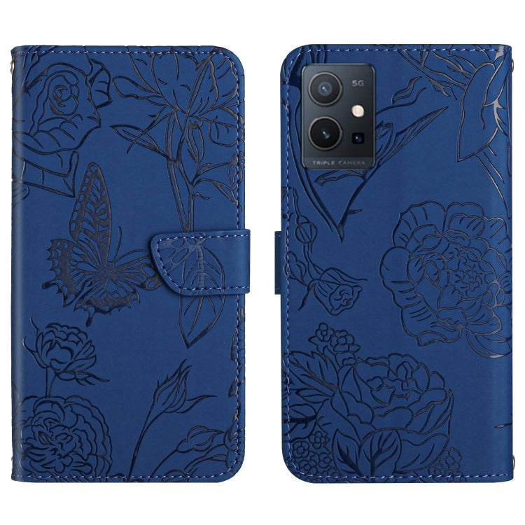 HT03 เคสโทรศัพท์หนังพลิกลายผีเสื้อ Skin Feel Butterfly, For vivo Y02A 4G / Y02 4G / Y11 2023, For vivo Y56 5G Global, For vivo V27E 4G Global, For vivo Y02S Global / Y16 4G Global, For vivo Y77 5G Global / Y22S 4G Global, For vivo Y77E 5G              ...