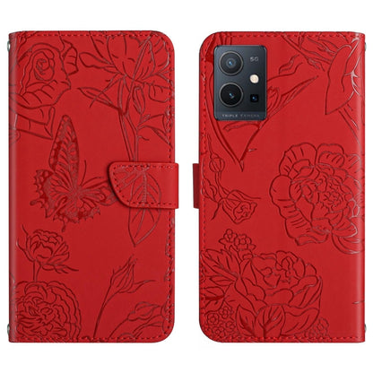 HT03 เคสโทรศัพท์หนังพลิกลายผีเสื้อ Skin Feel Butterfly, For vivo Y02A 4G / Y02 4G / Y11 2023, For vivo Y56 5G Global, For vivo V27E 4G Global, For vivo Y02S Global / Y16 4G Global, For vivo Y77 5G Global / Y22S 4G Global, For vivo Y77E 5G              ...