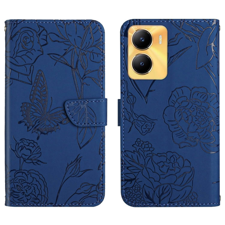 HT03 เคสโทรศัพท์หนังพลิกลายผีเสื้อ Skin Feel Butterfly, For vivo Y02A 4G / Y02 4G / Y11 2023, For vivo Y56 5G Global, For vivo V27E 4G Global, For vivo Y02S Global / Y16 4G Global, For vivo Y77 5G Global / Y22S 4G Global, For vivo Y77E 5G              ...