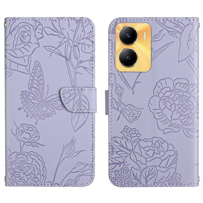 HT03 เคสโทรศัพท์หนังพลิกลายผีเสื้อ Skin Feel Butterfly, For vivo Y02A 4G / Y02 4G / Y11 2023, For vivo Y56 5G Global, For vivo V27E 4G Global, For vivo Y02S Global / Y16 4G Global, For vivo Y77 5G Global / Y22S 4G Global, For vivo Y77E 5G              ...