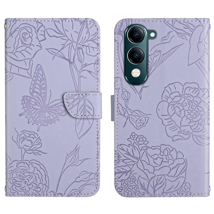 HT03 เคสโทรศัพท์หนังพลิกลายผีเสื้อ Skin Feel Butterfly, For vivo V70 FE 5G, For vivo V70 5G Global / V70 Elite 5G, For vivo V60 Lite 5G, For vivo V60 5G, For vivo Y39 5G Global, For vivo V50 Lite 5G, For vivo Y04 4G / Y29s 5G, For vivo Y29 4G Global   ...