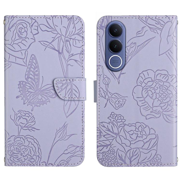 HT03 เคสโทรศัพท์หนังพลิกลายผีเสื้อ Skin Feel Butterfly, For vivo V70 FE 5G, For vivo V70 5G Global / V70 Elite 5G, For vivo V60 Lite 5G, For vivo V60 5G, For vivo Y39 5G Global, For vivo V50 Lite 5G, For vivo Y04 4G / Y29s 5G, For vivo Y29 4G Global   ...