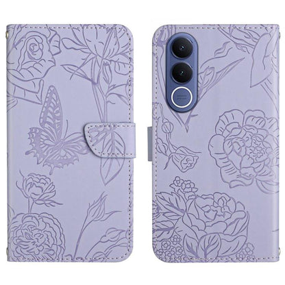 HT03 เคสโทรศัพท์หนังพลิกลายผีเสื้อ Skin Feel Butterfly, For vivo V70 FE 5G, For vivo V70 5G Global / V70 Elite 5G, For vivo V60 Lite 5G, For vivo V60 5G, For vivo Y39 5G Global, For vivo V50 Lite 5G, For vivo Y04 4G / Y29s 5G, For vivo Y29 4G Global   ...