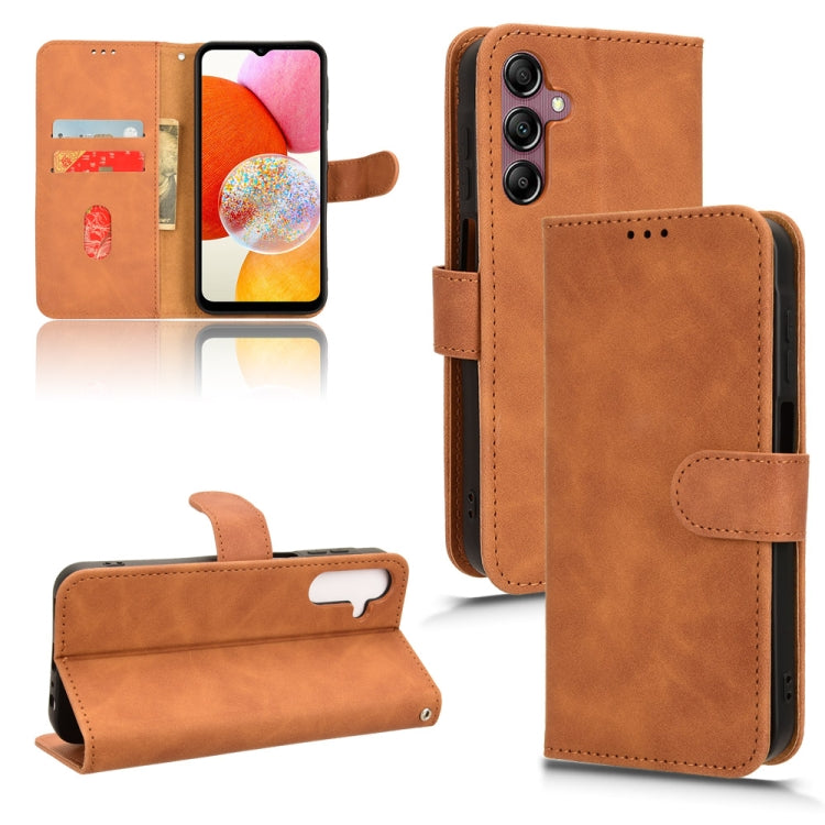Skin Feel เคสโทรศัพท์หนังแบบแม่เหล็กพลิก, For Samsung Galaxy M55 5G, For Samsung Galaxy M15 5G, For Samsung Galaxy Xcover 7, For Samsung Galaxy A55 5G, For Samsung Galaxy A35 5G, For Samsung Galaxy S24 Ultra 5G, For Samsung Galaxy S24+ 5G              ...