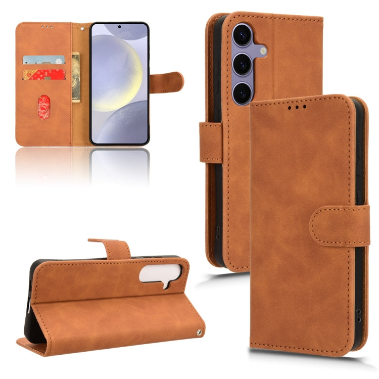 Skin Feel เคสโทรศัพท์หนังแบบแม่เหล็กพลิก, For Samsung Galaxy M55 5G, For Samsung Galaxy M15 5G, For Samsung Galaxy Xcover 7, For Samsung Galaxy A55 5G, For Samsung Galaxy A35 5G, For Samsung Galaxy S24 Ultra 5G, For Samsung Galaxy S24+ 5G              ...