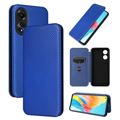 เคสโทรศัพท์หนังพลิกพื้นผิวคาร์บอนไฟเบอร์, For OPPO A38 4G Global, For OPPO A78 4G, For OPPO A1 5G, For OPPO Find X8 Pro, For OPPO A79 5G