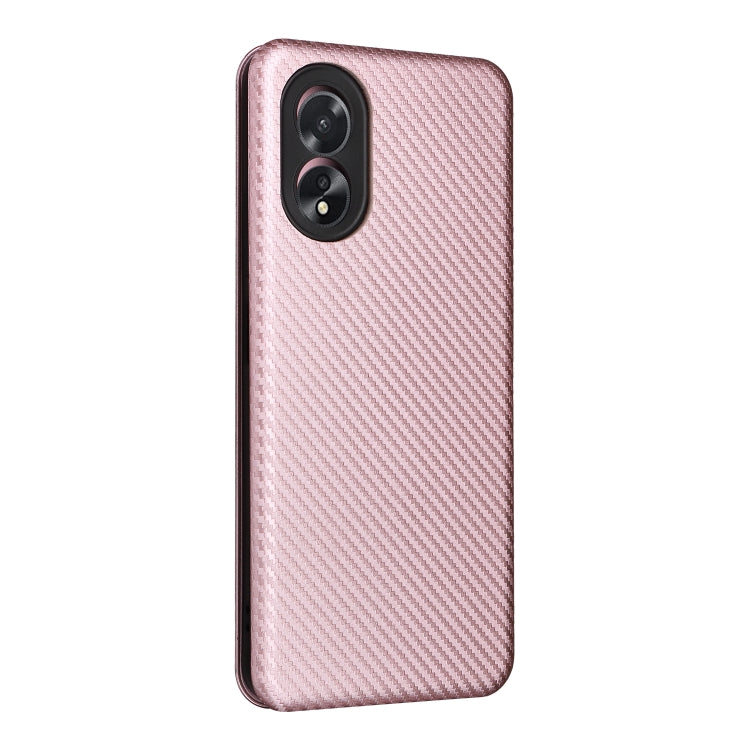 เคสโทรศัพท์หนังพลิกพื้นผิวคาร์บอนไฟเบอร์, For OPPO A38 4G Global, For OPPO A78 4G, For OPPO A1 5G, For OPPO Find X8 Pro, For OPPO A79 5G