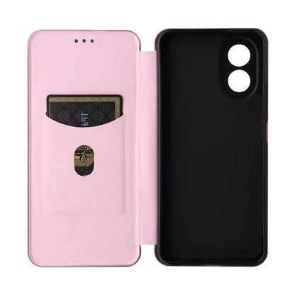 เคสโทรศัพท์หนังพลิกพื้นผิวคาร์บอนไฟเบอร์, For OPPO A38 4G Global, For OPPO A78 4G, For OPPO A1 5G, For OPPO Find X8 Pro, For OPPO A79 5G