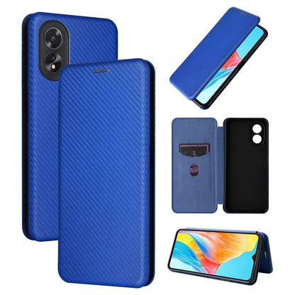 เคสโทรศัพท์หนังพลิกพื้นผิวคาร์บอนไฟเบอร์, For OPPO A38 4G Global, For OPPO A78 4G, For OPPO A1 5G, For OPPO Find X8 Pro, For OPPO A79 5G