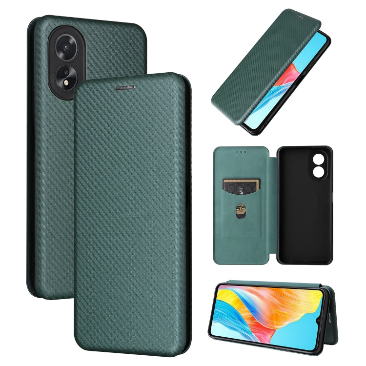 เคสโทรศัพท์หนังพลิกพื้นผิวคาร์บอนไฟเบอร์, For OPPO A38 4G Global, For OPPO A78 4G, For OPPO A1 5G, For OPPO Find X8 Pro, For OPPO A79 5G