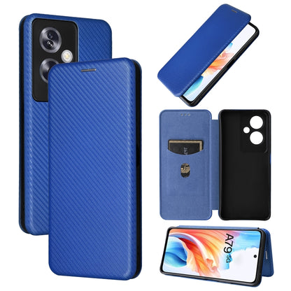 เคสโทรศัพท์หนังพลิกพื้นผิวคาร์บอนไฟเบอร์, For OPPO A38 4G Global, For OPPO A78 4G, For OPPO A1 5G, For OPPO Find X8 Pro, For OPPO A79 5G