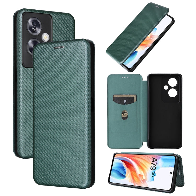 เคสโทรศัพท์หนังพลิกพื้นผิวคาร์บอนไฟเบอร์, For OPPO A38 4G Global, For OPPO A78 4G, For OPPO A1 5G, For OPPO Find X8 Pro, For OPPO A79 5G