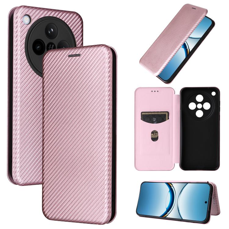 เคสโทรศัพท์หนังพลิกพื้นผิวคาร์บอนไฟเบอร์, For OPPO A5 5G / 4G Global, For OPPO Find X8s+ 5G, For OPPO Find X8s 5G, For OPPO Find X8 Ultra 5G, For OPPO F29 5G, For OPPO A5 Pro 5G Global, For OPPO Reno13 5G Global, For OPPO Reno13 F 5G, For OPPO Find X8