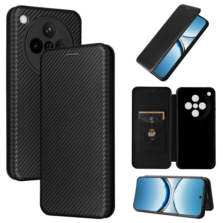 เคสโทรศัพท์หนังพลิกพื้นผิวคาร์บอนไฟเบอร์, For OPPO A5 5G / 4G Global, For OPPO Find X8s+ 5G, For OPPO Find X8s 5G, For OPPO Find X8 Ultra 5G, For OPPO F29 5G, For OPPO A5 Pro 5G Global, For OPPO Reno13 5G Global, For OPPO Reno13 F 5G, For OPPO Find X8