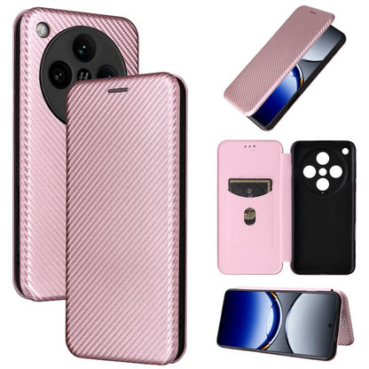 เคสโทรศัพท์หนังพลิกพื้นผิวคาร์บอนไฟเบอร์, For OPPO A38 4G Global, For OPPO A78 4G, For OPPO A1 5G, For OPPO Find X8 Pro, For OPPO A79 5G