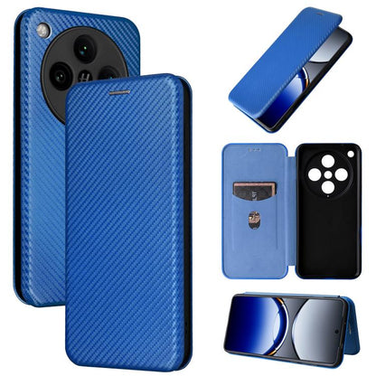 เคสโทรศัพท์หนังพลิกพื้นผิวคาร์บอนไฟเบอร์, For OPPO A38 4G Global, For OPPO A78 4G, For OPPO A1 5G, For OPPO Find X8 Pro, For OPPO A79 5G