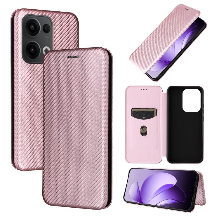 เคสโทรศัพท์หนังพลิกพื้นผิวคาร์บอนไฟเบอร์, For OPPO A5 5G / 4G Global, For OPPO Find X8s+ 5G, For OPPO Find X8s 5G, For OPPO Find X8 Ultra 5G, For OPPO F29 5G, For OPPO A5 Pro 5G Global, For OPPO Reno13 5G Global, For OPPO Reno13 F 5G, For OPPO Find X8