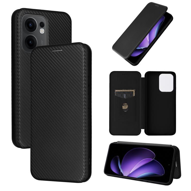 เคสโทรศัพท์หนังพลิกพื้นผิวคาร์บอนไฟเบอร์, For OPPO A5 5G / 4G Global, For OPPO Find X8s+ 5G, For OPPO Find X8s 5G, For OPPO Find X8 Ultra 5G, For OPPO F29 5G, For OPPO A5 Pro 5G Global, For OPPO Reno13 5G Global, For OPPO Reno13 F 5G, For OPPO Find X8