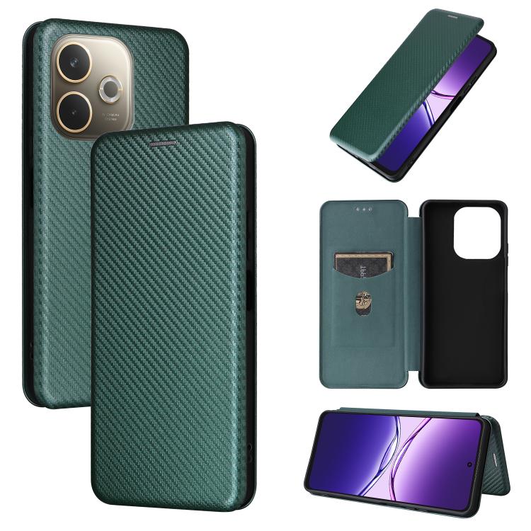 เคสโทรศัพท์หนังพลิกพื้นผิวคาร์บอนไฟเบอร์, For OPPO A5 5G / 4G Global, For OPPO Find X8s+ 5G, For OPPO Find X8s 5G, For OPPO Find X8 Ultra 5G, For OPPO F29 5G, For OPPO A5 Pro 5G Global, For OPPO Reno13 5G Global, For OPPO Reno13 F 5G, For OPPO Find X8