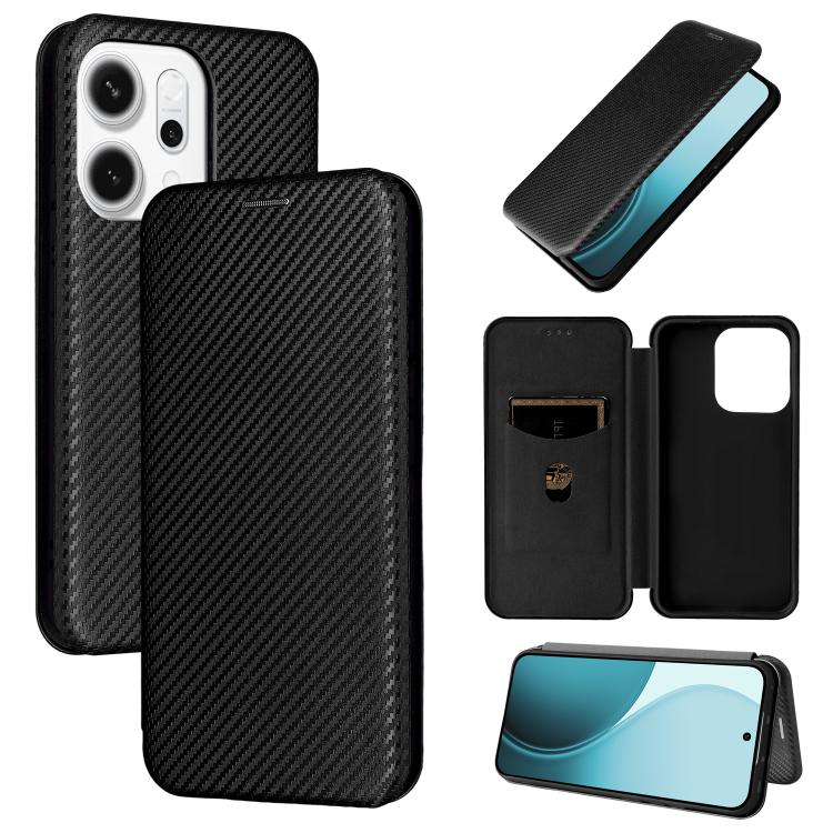 เคสโทรศัพท์หนังพลิกพื้นผิวคาร์บอนไฟเบอร์, For OPPO Find X9 Ultra, For OPPO Reno15 F 5G, For OPPO Reno15 Pro Max 5G Global, For OPPO A6x 5G / 4G, For OPPO Reno15 5G Global, For OPPO Find X9, For OPPO A6 Pro 5G Global, For OPPO Find X9 Pro               ...