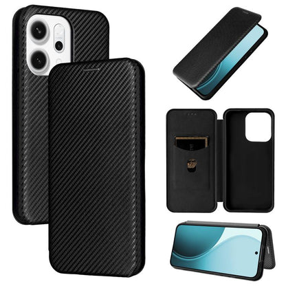 เคสโทรศัพท์หนังพลิกพื้นผิวคาร์บอนไฟเบอร์, For OPPO Find X9 Ultra, For OPPO Reno15 F 5G, For OPPO Reno15 Pro Max 5G Global, For OPPO A6x 5G / 4G, For OPPO Reno15 5G Global, For OPPO Find X9, For OPPO A6 Pro 5G Global, For OPPO Find X9 Pro               ...