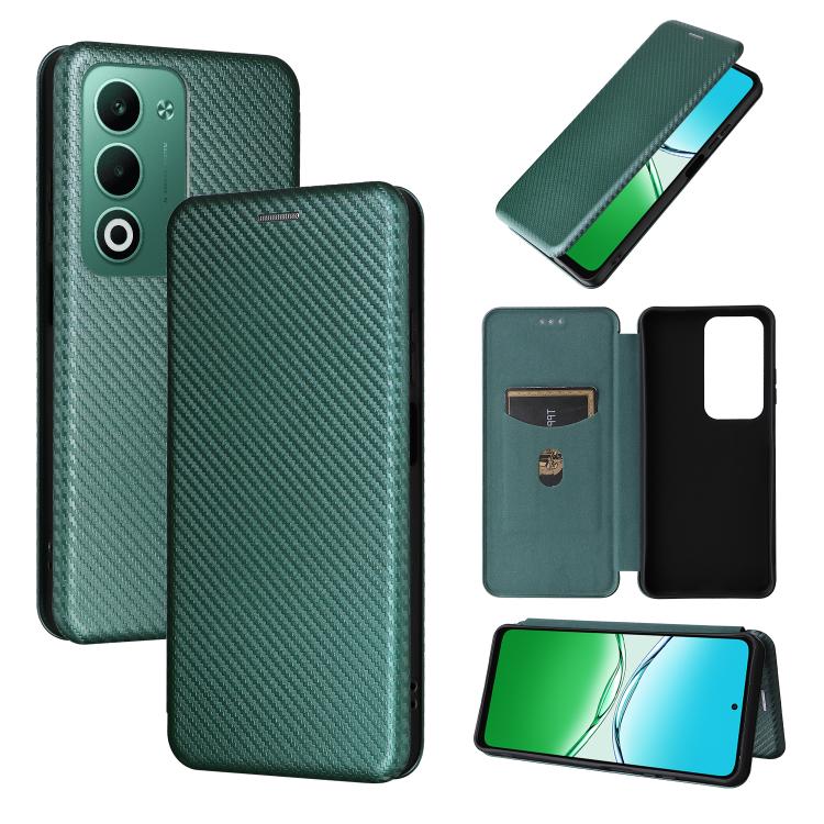 เคสโทรศัพท์หนังพลิกพื้นผิวคาร์บอนไฟเบอร์, For OPPO A5 5G / 4G Global, For OPPO Find X8s+ 5G, For OPPO Find X8s 5G, For OPPO Find X8 Ultra 5G, For OPPO F29 5G, For OPPO A5 Pro 5G Global, For OPPO Reno13 5G Global, For OPPO Reno13 F 5G, For OPPO Find X8