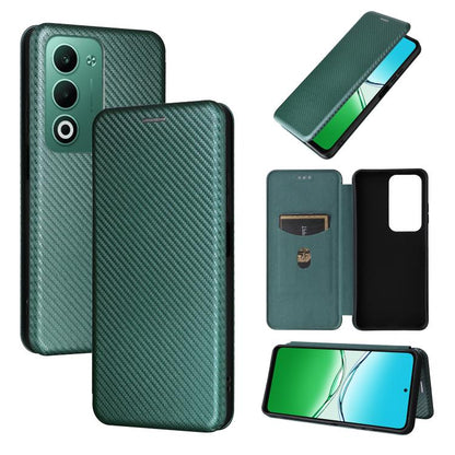 เคสโทรศัพท์หนังพลิกพื้นผิวคาร์บอนไฟเบอร์, For OPPO A5 5G / 4G Global, For OPPO Find X8s+ 5G, For OPPO Find X8s 5G, For OPPO Find X8 Ultra 5G, For OPPO F29 5G, For OPPO A5 Pro 5G Global, For OPPO Reno13 5G Global, For OPPO Reno13 F 5G, For OPPO Find X8