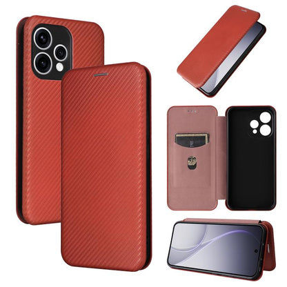 เคสโทรศัพท์หนังพลิกพื้นผิวคาร์บอนไฟเบอร์, For OPPO Find X9 Ultra, For OPPO Reno15 F 5G, For OPPO Reno15 Pro Max 5G Global, For OPPO A6x 5G / 4G, For OPPO Reno15 5G Global, For OPPO Find X9, For OPPO A6 Pro 5G Global, For OPPO Find X9 Pro               ...
