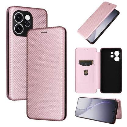 เคสโทรศัพท์หนังพลิกพื้นผิวคาร์บอนไฟเบอร์, For OPPO Find X9 Ultra, For OPPO Reno15 F 5G, For OPPO Reno15 Pro Max 5G Global, For OPPO A6x 5G / 4G, For OPPO Reno15 5G Global, For OPPO Find X9, For OPPO A6 Pro 5G Global, For OPPO Find X9 Pro               ...