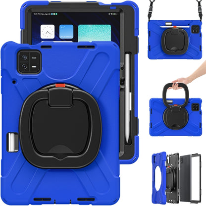 เคสแท็บเล็ตพีซีซิลิโคนไฮบริดพร้อมตัวยึดและสายคล้องไหล่, For Xiaomi Pad 6 / 6 Pro