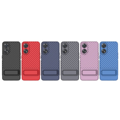 เคสโทรศัพท์ TPU เนื้อหยักพร้อมฟิล์มเลนส์, For OPPO Reno8 T 4G