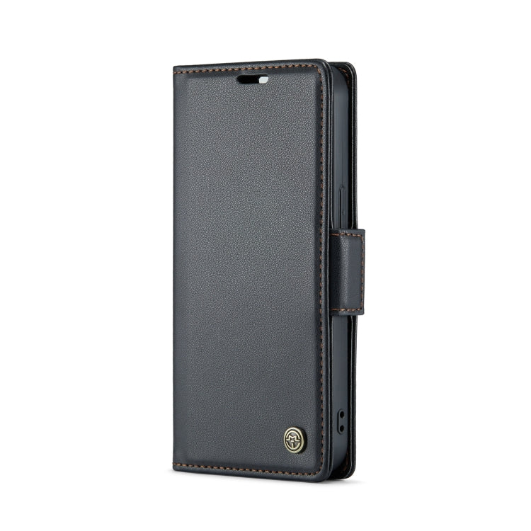 CaseMe 023 ซองใส่โทรศัพท์หนังกันขโมยหัวเข็มขัดลายลิ้นจี่ลายผีเสื้อ, For iPhone 14, For iPhone 15 Pro Max, For iPhone 14 Plus, For iPhone 15 Pro, For iPhone 14 Pro, For iPhone 15 Plus, For iPhone 14 Pro Max, For iPhone 15