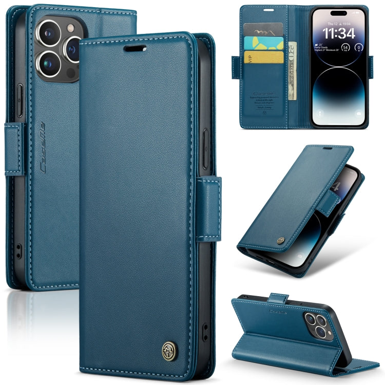 CaseMe 023 ซองใส่โทรศัพท์หนังกันขโมยหัวเข็มขัดลายลิ้นจี่ลายผีเสื้อ, For iPhone 14, For iPhone 15 Pro Max, For iPhone 14 Plus, For iPhone 15 Pro, For iPhone 14 Pro, For iPhone 15 Plus, For iPhone 14 Pro Max, For iPhone 15