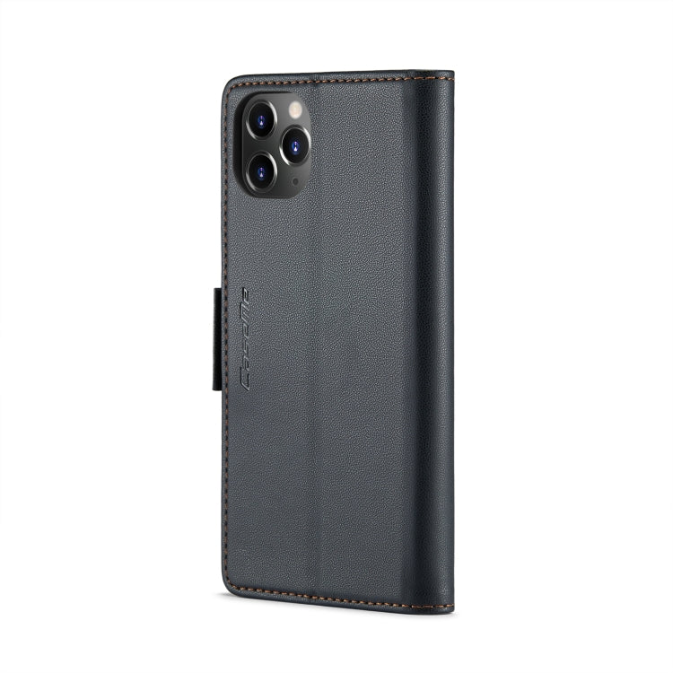 CaseMe 023 ซองใส่โทรศัพท์หนังกันขโมยหัวเข็มขัดลายลิ้นจี่ลายผีเสื้อ, For iPhone 11 Pro, For iPhone 11 Pro Max, For iPhone XS Max, For iPhone XS, For iPhone XR, For iPhone SE 2022/SE 2020/6/7/8, For iPhone 6 Plus/7 Plus/8 Plus