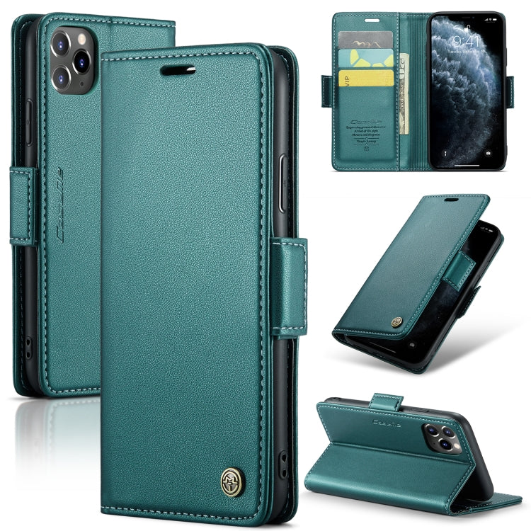 CaseMe 023 ซองใส่โทรศัพท์หนังกันขโมยหัวเข็มขัดลายลิ้นจี่ลายผีเสื้อ, For iPhone 11 Pro, For iPhone 11 Pro Max, For iPhone XS Max, For iPhone XS, For iPhone XR, For iPhone SE 2022/SE 2020/6/7/8, For iPhone 6 Plus/7 Plus/8 Plus