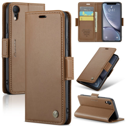 CaseMe 023 ซองใส่โทรศัพท์หนังกันขโมยหัวเข็มขัดลายลิ้นจี่ลายผีเสื้อ, For iPhone 11 Pro, For iPhone 11 Pro Max, For iPhone XS Max, For iPhone XS, For iPhone XR, For iPhone SE 2022/SE 2020/6/7/8, For iPhone 6 Plus/7 Plus/8 Plus